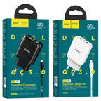 Wall charger “N6 Charmer” dual port QC3.0 EU set with cable