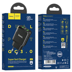 Wall charger “N6 Charmer” dual port QC3.0 EU set with cable