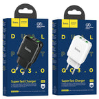 Wall charger “N6 Charmer” dual port QC3.0 EU set with cable