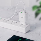 Wall charger “N6 Charmer” dual port QC3.0 EU set with cable