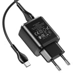Wall charger “N6 Charmer” dual port QC3.0 EU set with cable