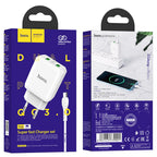 Wall charger “N6 Charmer” dual port QC3.0 EU set with cable