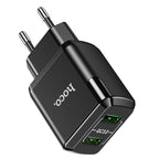 Wall charger “N6 Charmer” dual port QC3.0 EU set with cable