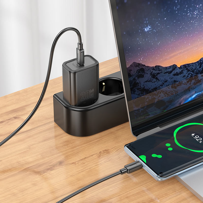 Wall charger “N60 Gentle” PD20W EU cable set