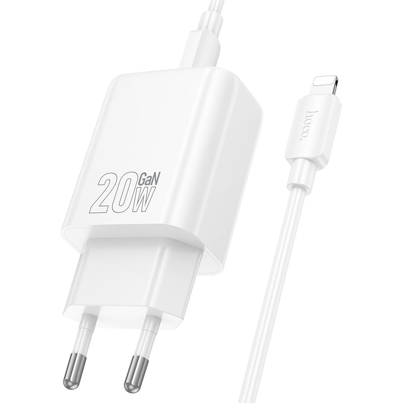 Wall charger “N61 Gentle” PD20W + QC3.0 EU cable set