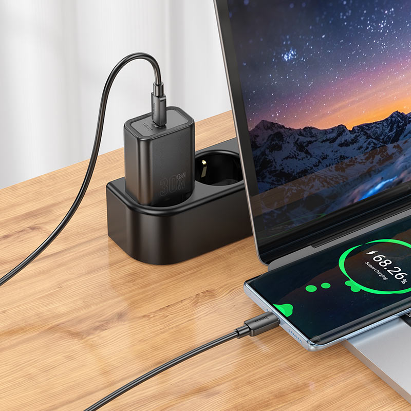Wall charger “N62 Gentle” PD30W EU cable set