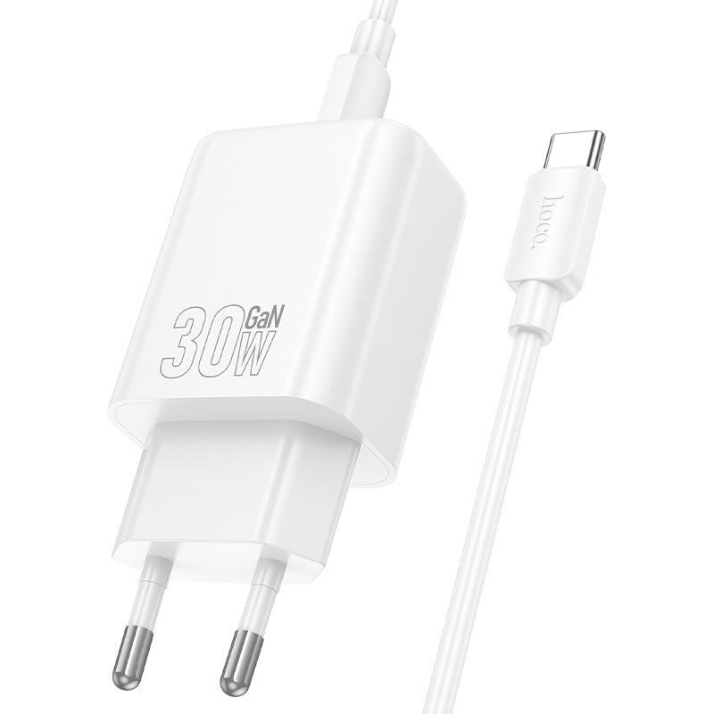 Wall charger “N63 Gentle” PD30W + QC3.0 EU cable set