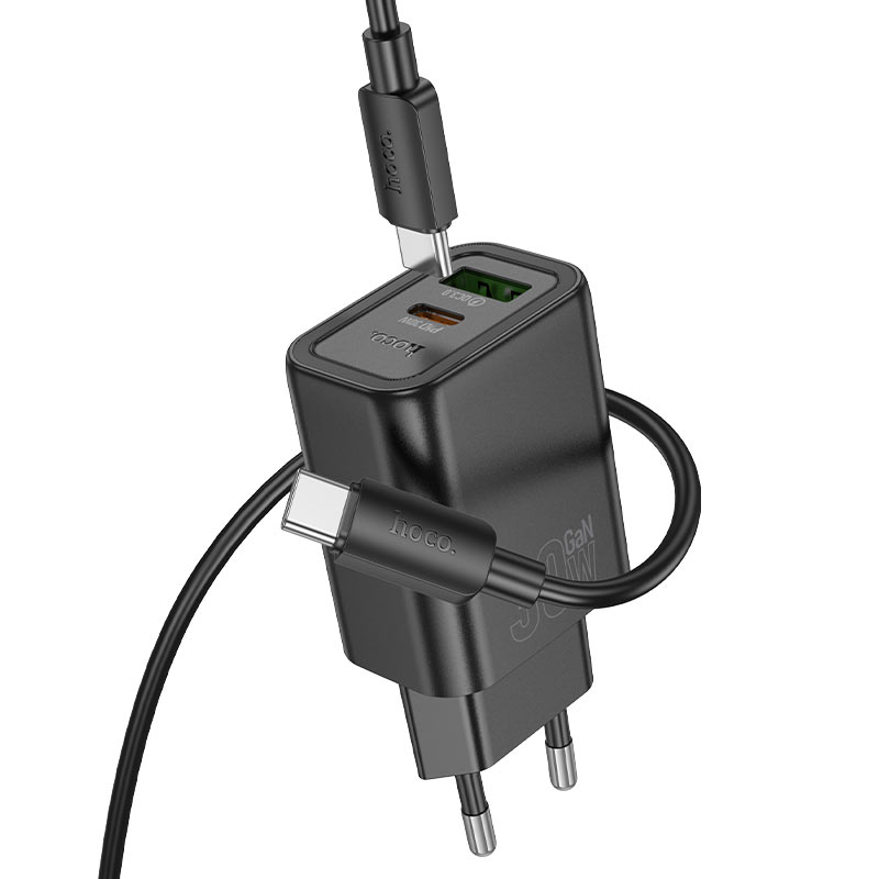 Wall charger “N63 Gentle” PD30W + QC3.0 EU cable set