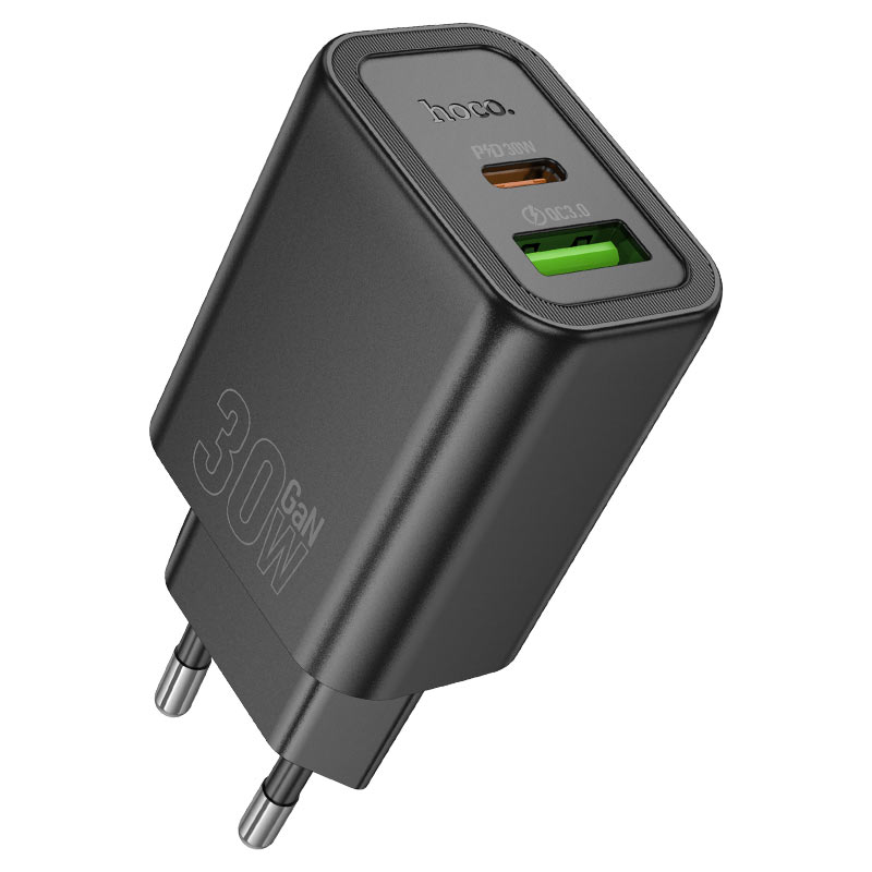 Wall charger “N63 Gentle” PD30W + QC3.0 EU cable set