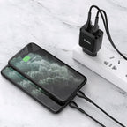 Wall charger “N7 Speedy” dual port EU set with cable