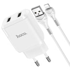 Wall charger “N7 Speedy” dual port EU set with cable