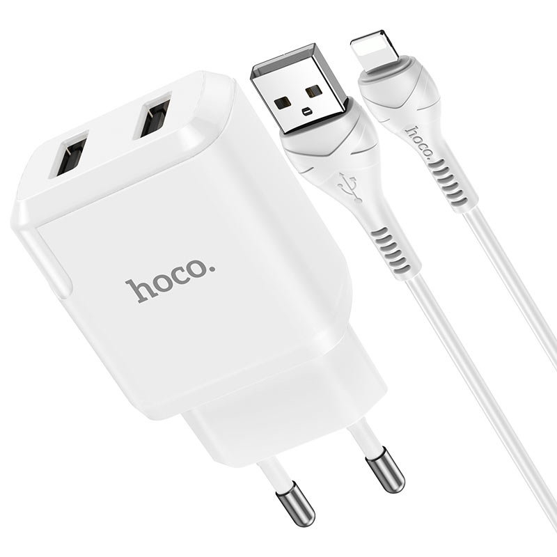 Wall charger “N7 Speedy” dual port EU set with cable