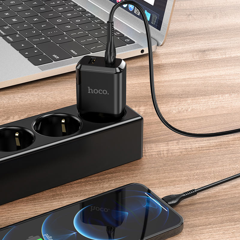 Wall charger “N7 Speedy” dual port EU set with cable