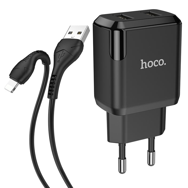 Wall charger “N7 Speedy” dual port EU set with cable