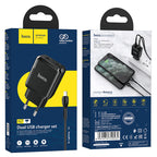Wall charger “N7 Speedy” dual port EU set with cable