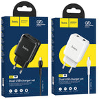 Wall charger “N7 Speedy” dual port EU set with cable