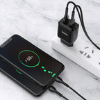 Wall charger “N7 Speedy” dual port EU set with cable