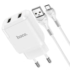 Wall charger “N7 Speedy” dual port EU set with cable