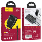 Wall charger “N7 Speedy” dual port EU set with cable