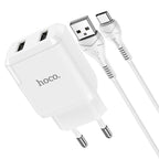Wall charger “N7 Speedy” dual port EU set with cable