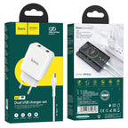 Wall charger “N7 Speedy” dual port EU set with cable