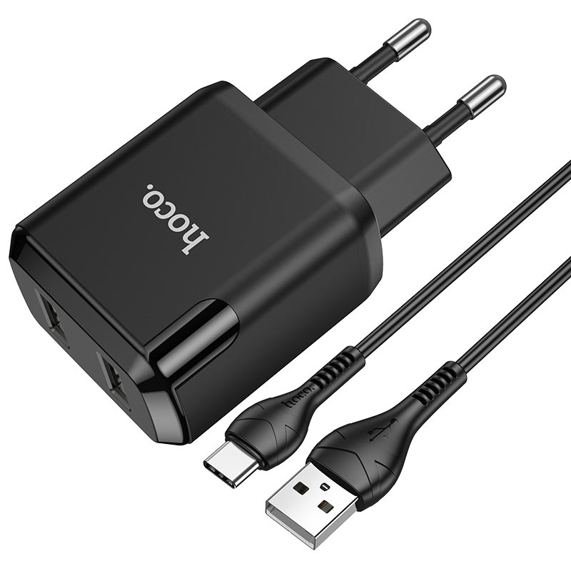 Wall charger “N7 Speedy” dual port EU set with cable