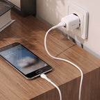 Wall charger “N8 Briar” dual port EU set with cable