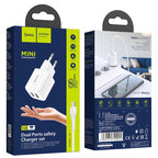 Wall charger “N8 Briar” dual port EU set with cable