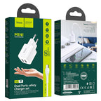 Wall charger “N8 Briar” dual port EU set with cable