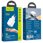 Wall charger “N8 Briar” dual port EU set with cable