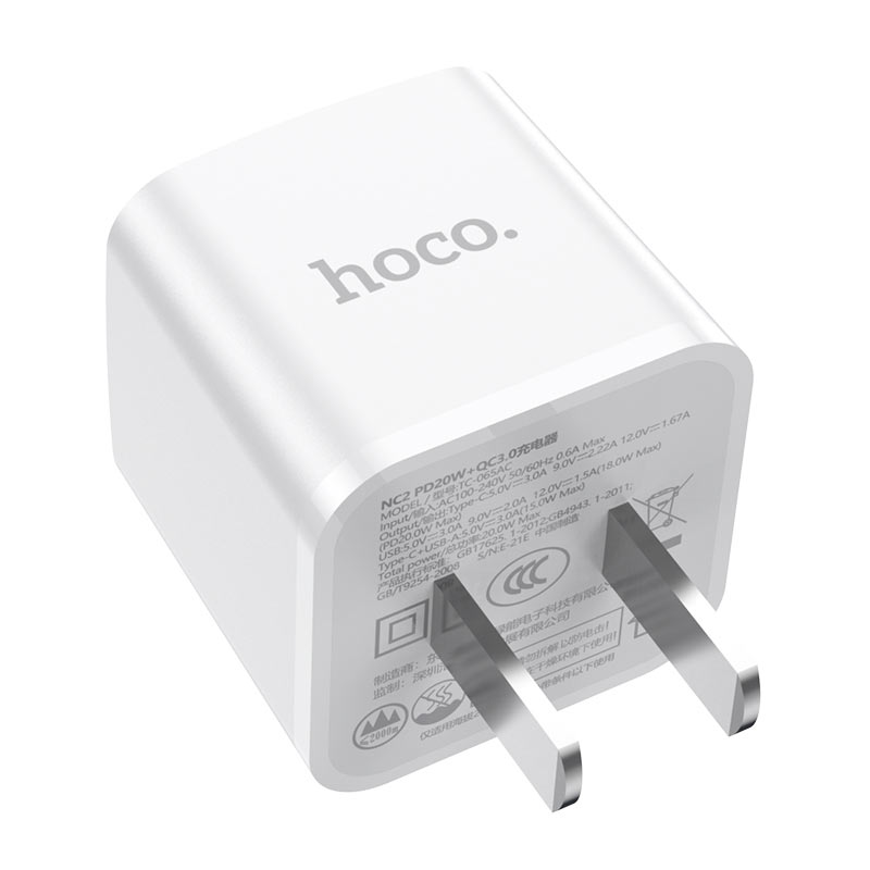 Wall charger “NC2 Meridian” PD20W + QC3.0 CN set with cable