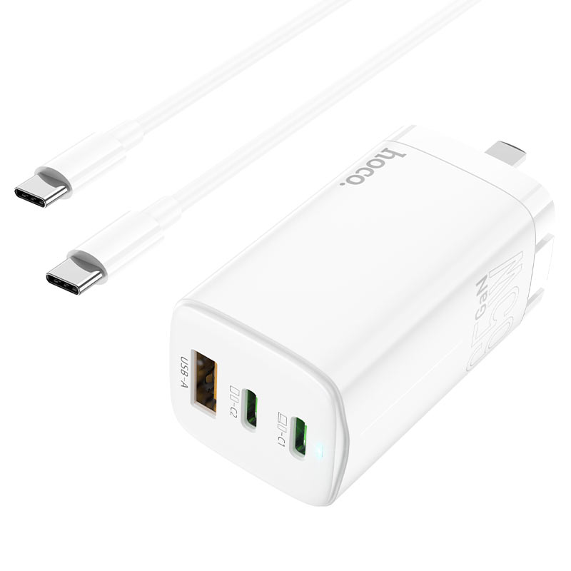 GaN wall charger “NC3 Level” 3 ports CN set with cable