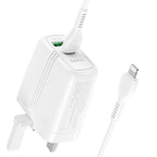 Wall charger “NK1 Superior” PD20W + QC3.0 UK set with cable