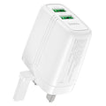 Wall charger “NK2 Dave” dual port QC3.0 UK