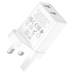 Wall charger “NK4 Sharp” dual port UK