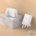 Wall charger “NK4 Sharp” dual port UK