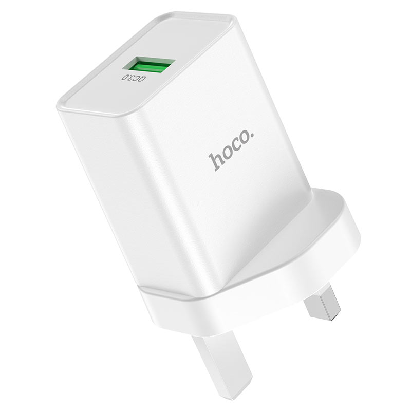 Wall charger “NK5 Seal” single port QC3.0 UK set with cable