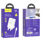 Wall charger “NK5 Seal” single port QC3.0 UK set with cable