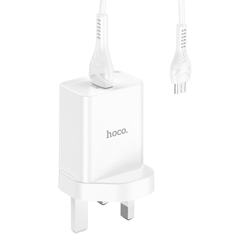 Wall charger “NK5 Seal” single port QC3.0 UK set with cable