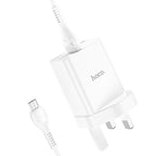 Wall charger “NK5 Seal” single port QC3.0 UK set with cable