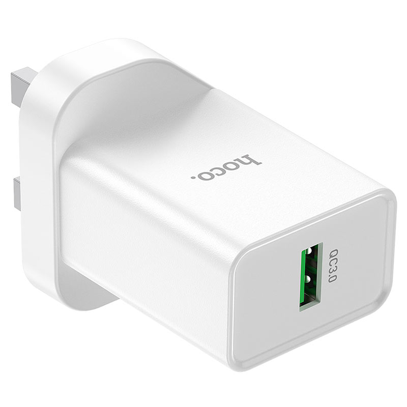 Wall charger “NK5 Seal” single port QC3.0 UK set with cable