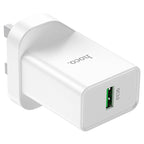 Wall charger “NK5 Seal” single port QC3.0 UK set with cable