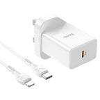 Wall charger “NK6 Rise” single port PD20W UK set with cable