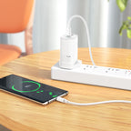 GaN wall charger “NK7 Viewer” 3 ports UK set with cable