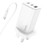 GaN wall charger “NK7 Viewer” 3 ports UK set with cable