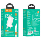 GaN wall charger “NK7 Viewer” 3 ports UK set with cable