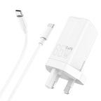 GaN wall charger “NK7 Viewer” 3 ports UK set with cable
