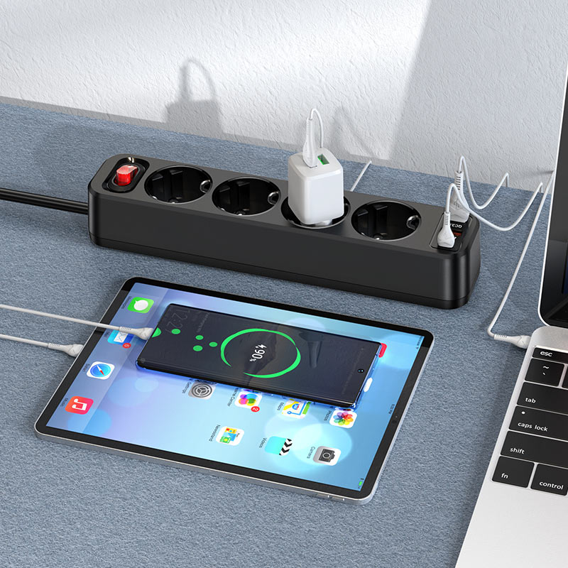 Extension socket “NS1 Aura 4-bit” PD20W EU / GER