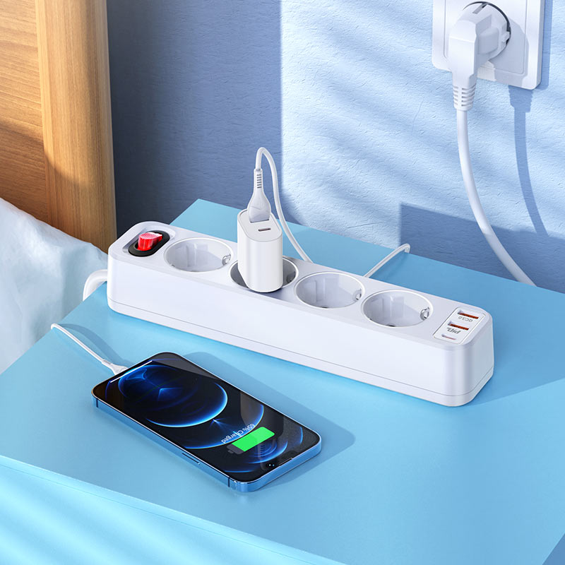 Extension socket “NS1 Aura 4-bit” PD20W EU / GER