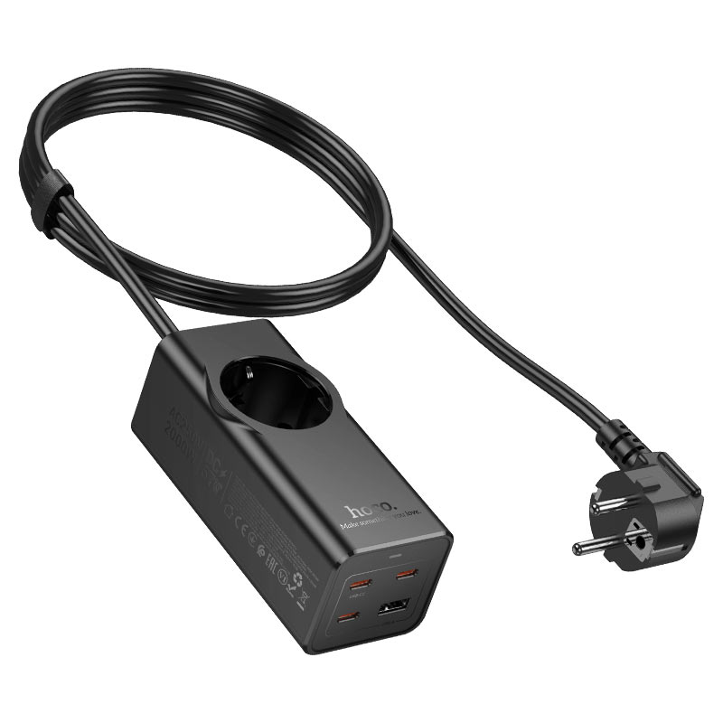Power strip “NS9 Wisdom” PD67W 4 ports + 1 socket EU / GER